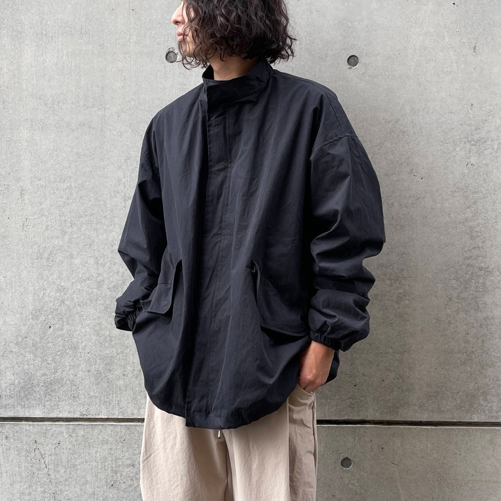 high quality wide silhouette blouson / black（ハイクオリティ