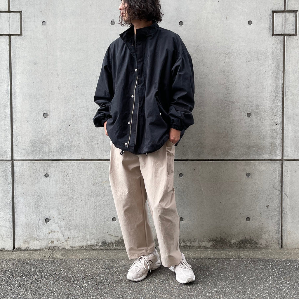 high quality wide silhouette blouson / black（ハイクオリティ