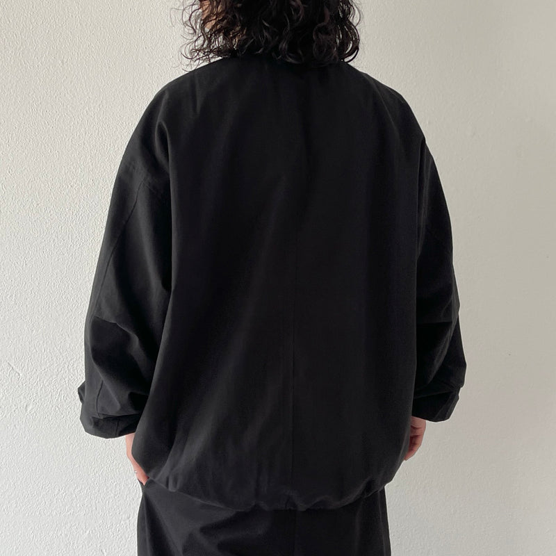 high quality wide silhouette blouson / black（ハイクオリティ