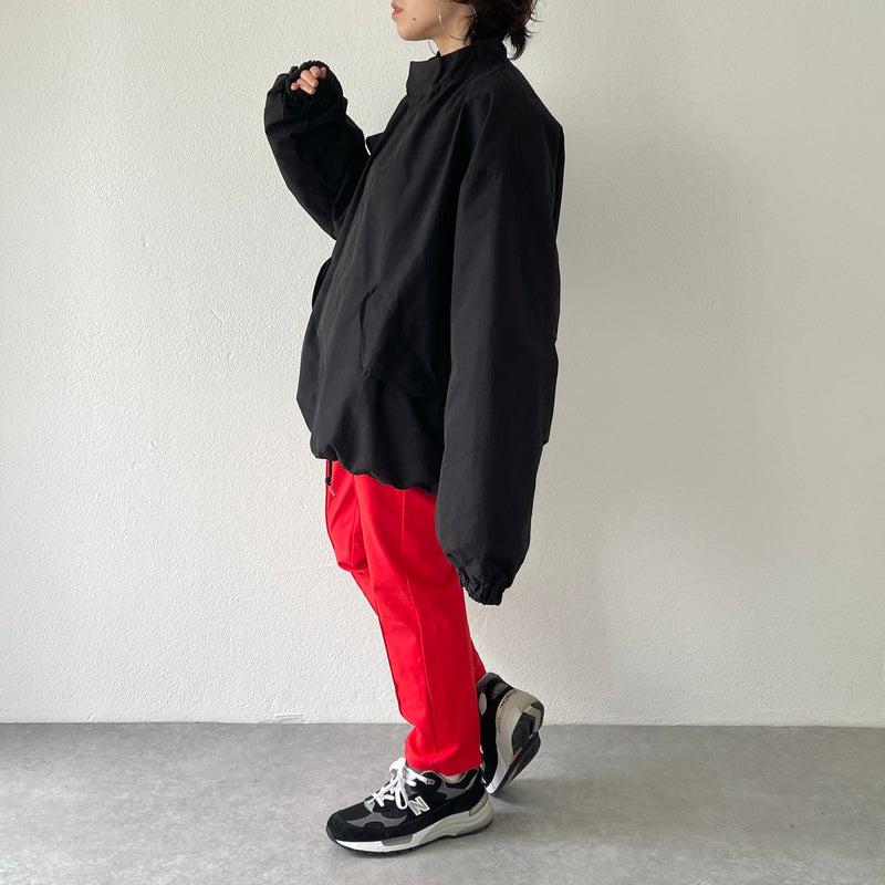 high quality wide silhouette blouson / black（ハイクオリティ