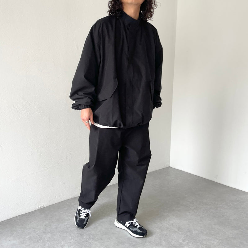 high quality wide silhouette blouson / black（ハイクオリティ