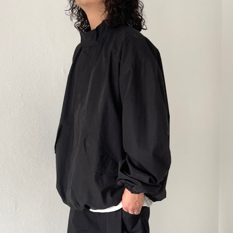 high quality wide silhouette blouson / black（ハイクオリティ