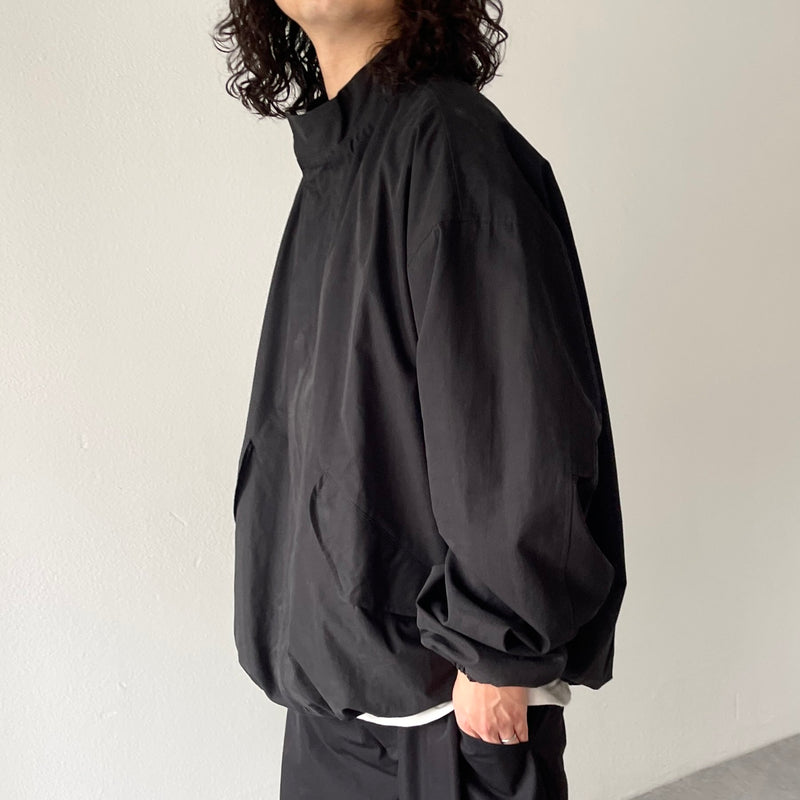 high quality wide silhouette blouson / black（ハイクオリティ