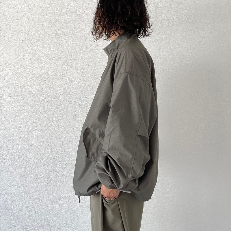 high quality wide silhouette blouson / olive（ハイクオリティ