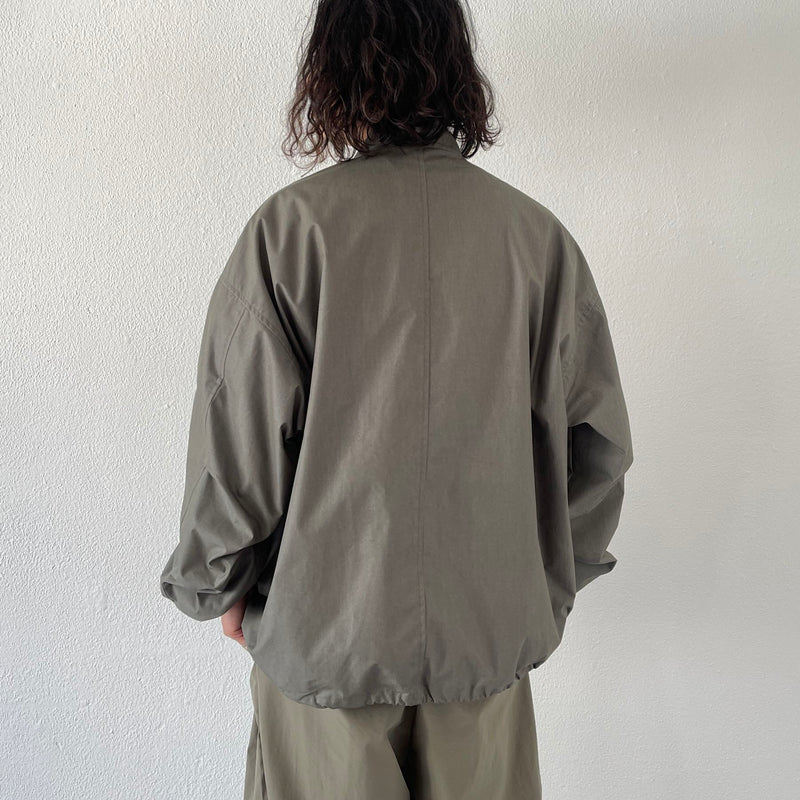 high quality wide silhouette blouson / olive（ハイクオリティ