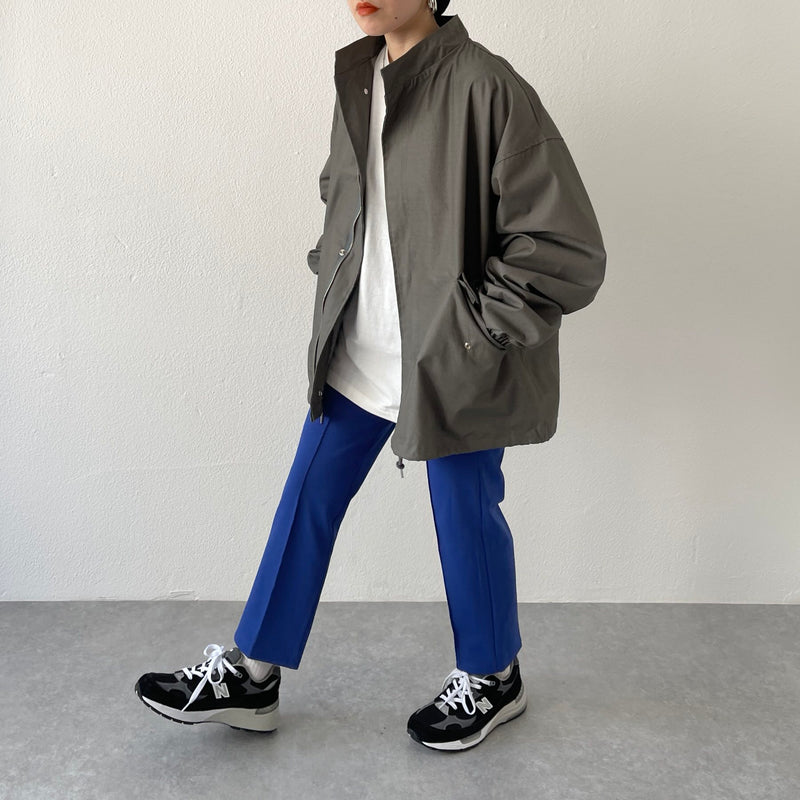 high quality wide silhouette blouson / olive（ハイクオリティ 