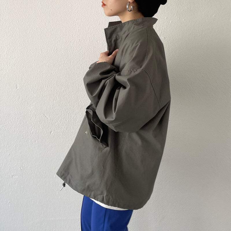 high quality wide silhouette blouson / olive（ハイクオリティ