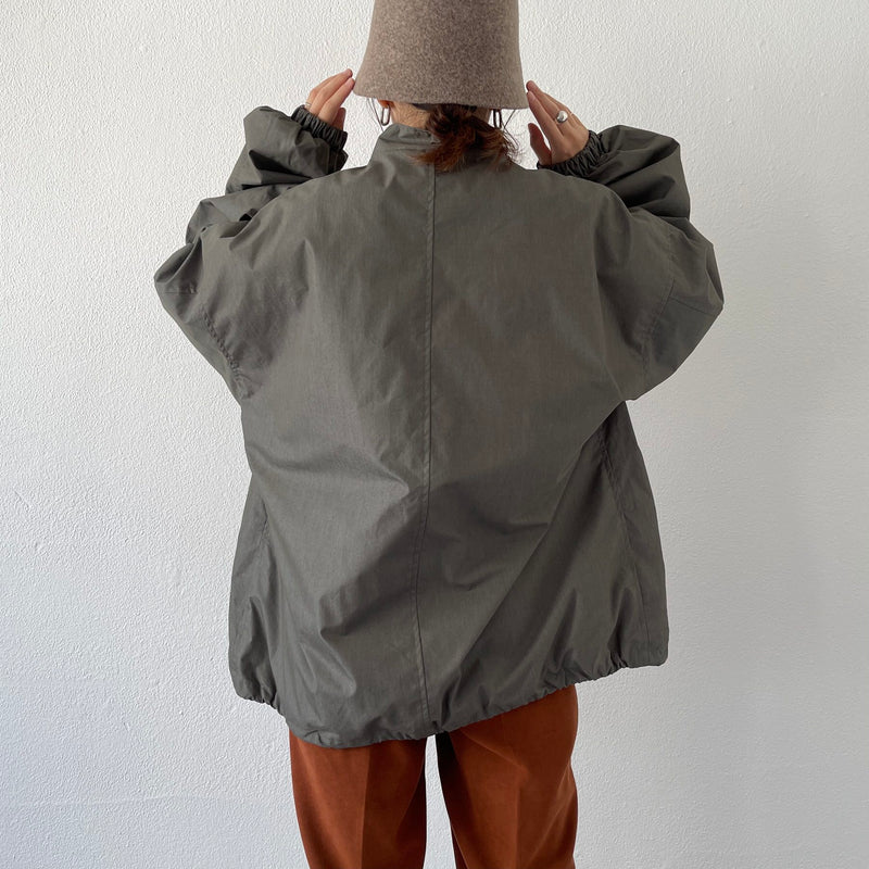 high quality wide silhouette blouson / olive（ハイクオリティ