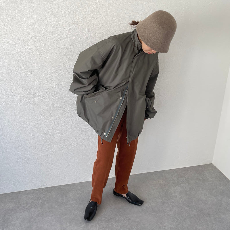 high quality wide silhouette blouson / olive（ハイクオリティ