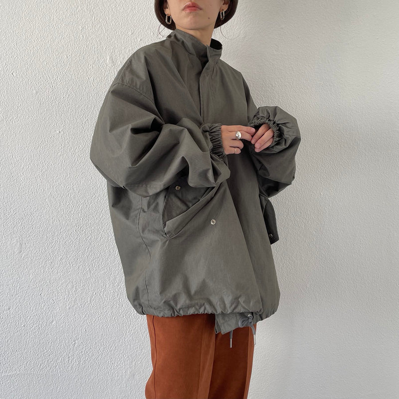 high quality wide silhouette blouson / olive（ハイクオリティ