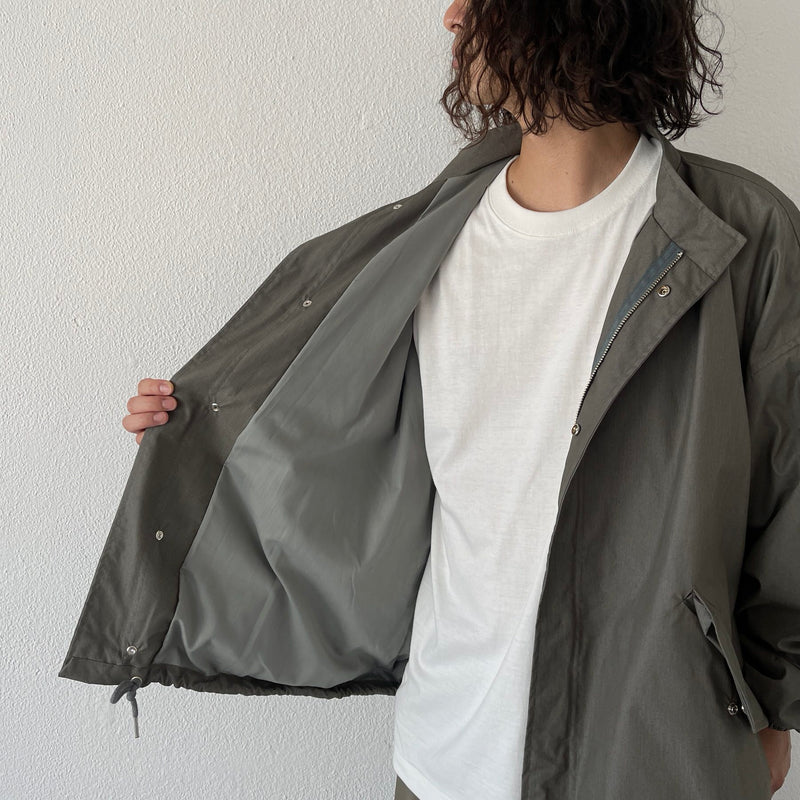 high quality wide silhouette blouson / olive（ハイクオリティ