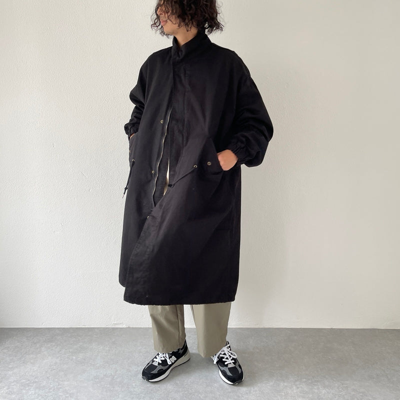 vintage like military mods coat M-65 / black（ビンテージライク