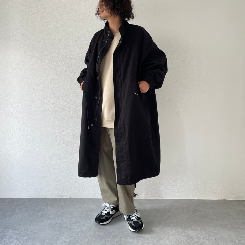 vintage like military mods coat M-65 / black（ビンテージライク