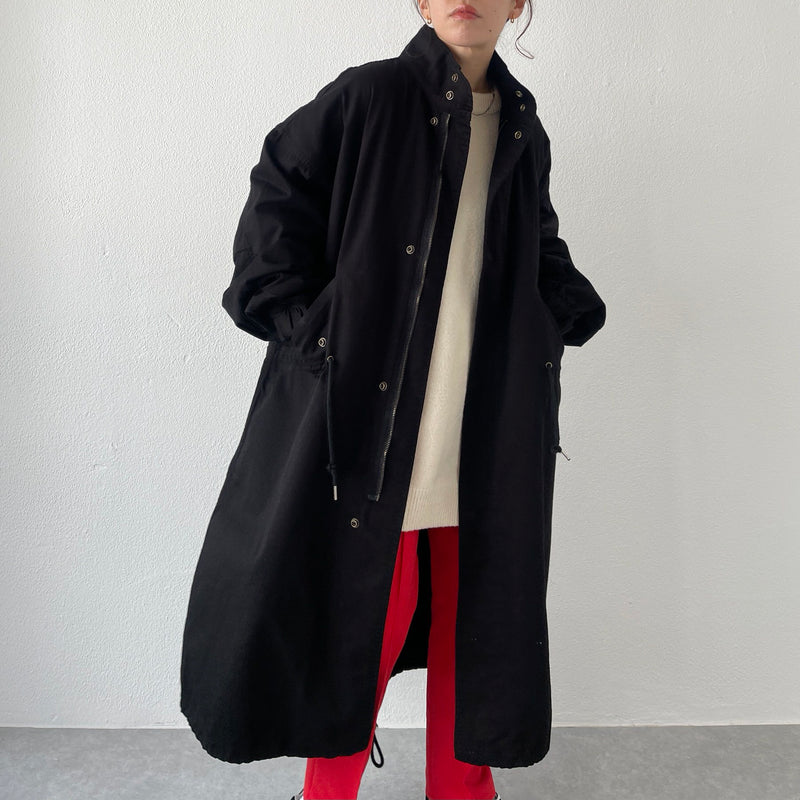 vintage like military mods coat M-65 / black（ビンテージライク 