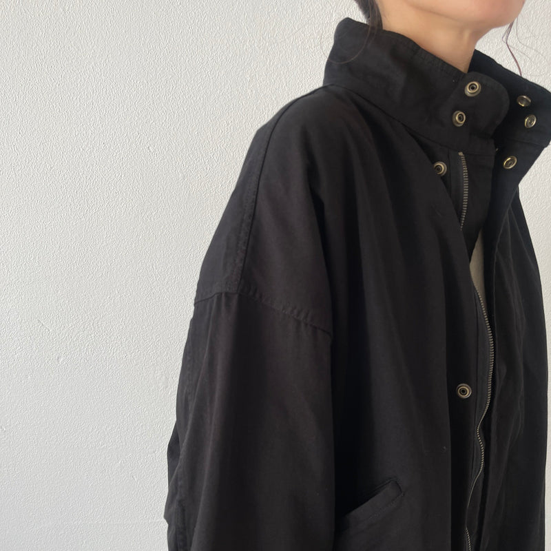 vintage like military mods coat M-65 / black（ビンテージライク 