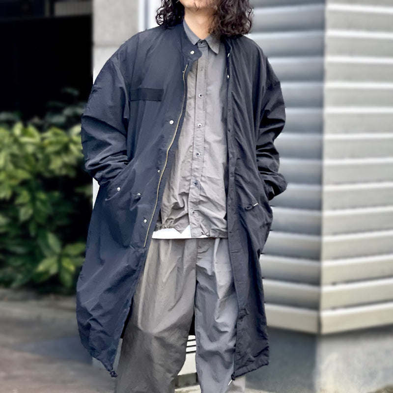 loose silhouette military mods coat / black（ルーズシルエット 