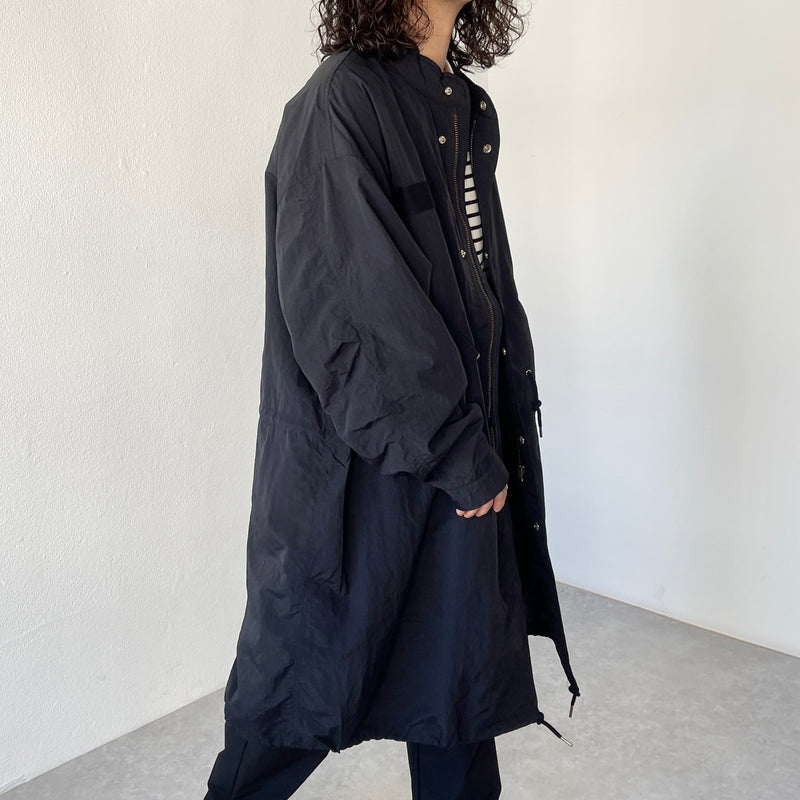 loose silhouette military mods coat / black（ルーズシルエット 