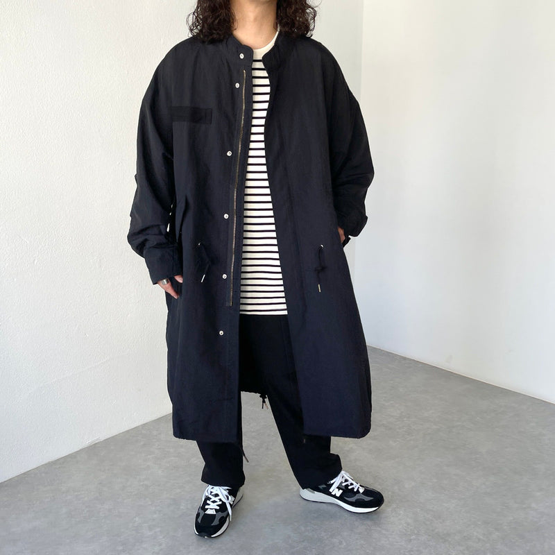 loose silhouette military mods coat / black（ルーズシルエット