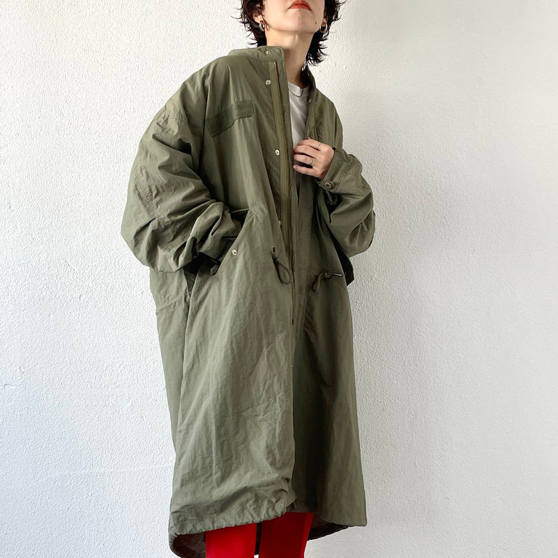 loose silhouette military mods coat / olive