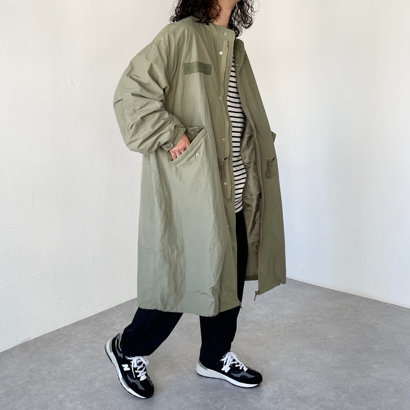 loose silhouette military mods coat / olive（ルーズシルエットミリタリーモッズコート / オリーブ） |  natto | ナット 公式オンラインショップ