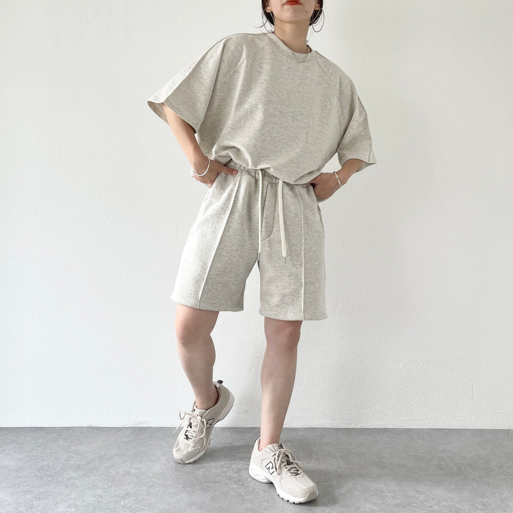 natto loose silhouette nylon shirt setup