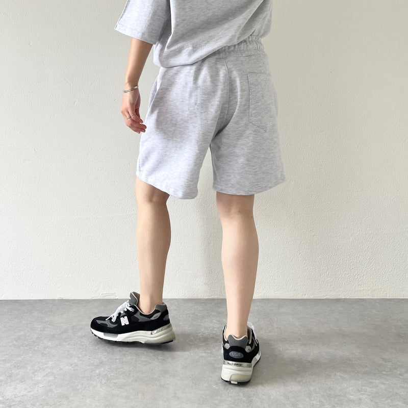 relax sweat shorts / light gray（リラックススウェットショーツ 
