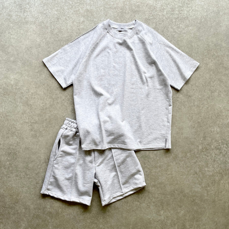 relax sweat shorts / light gray（リラックススウェットショーツ 