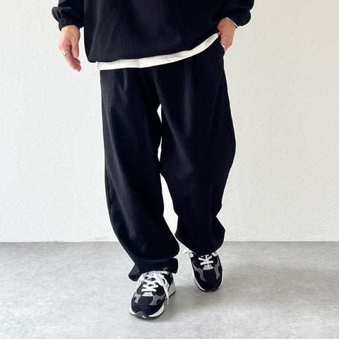 premium slab pants / black