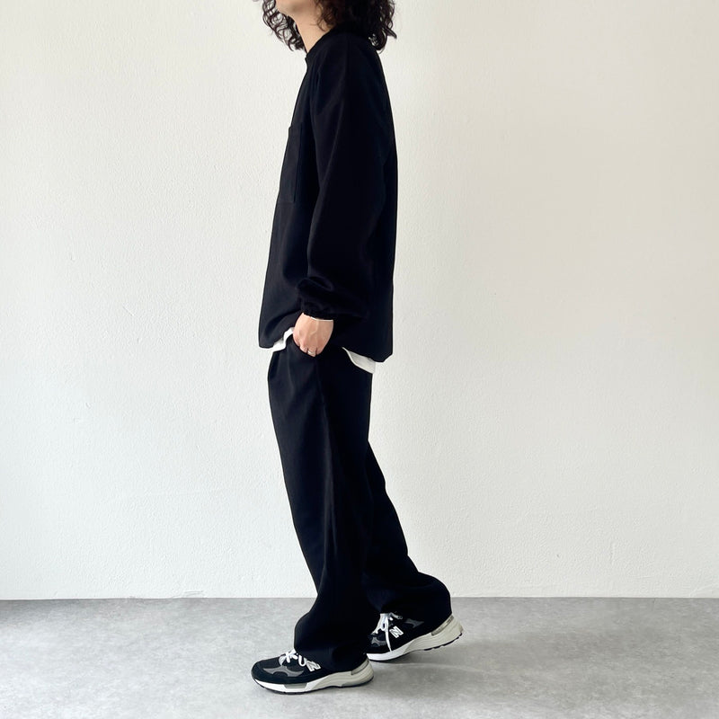 premium slab pants / black（プレミアムスラブパンツ / ブラック