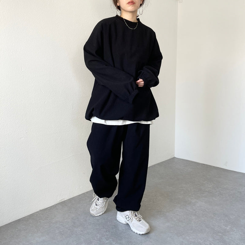 premium slab pants / black（プレミアムスラブパンツ / ブラック