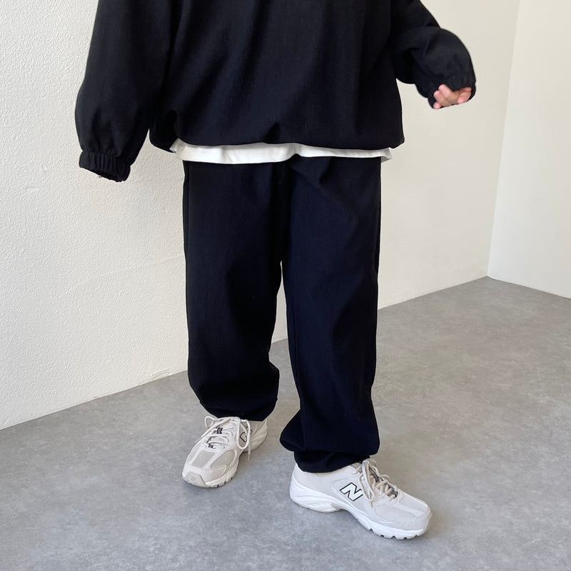 premium slab pants / black（プレミアムスラブパンツ / ブラック