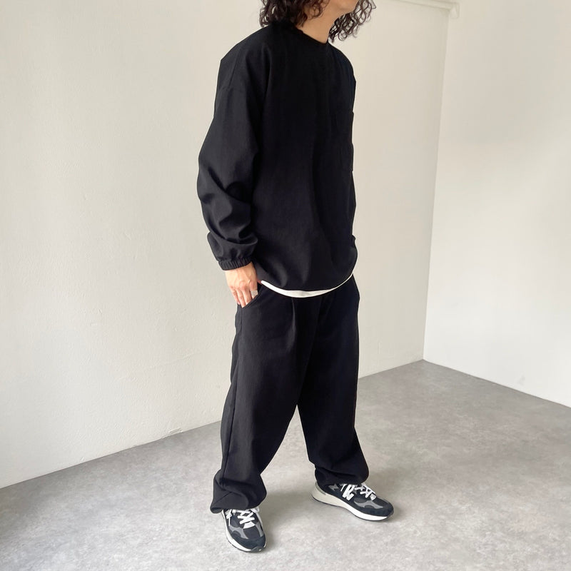 premium slab pants / black（プレミアムスラブパンツ / ブラック