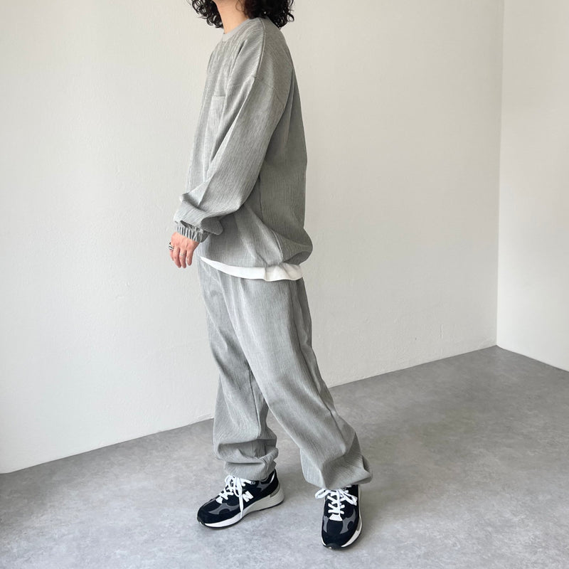 premium slab pants / gray（プレミアムスラブパンツ / グレー