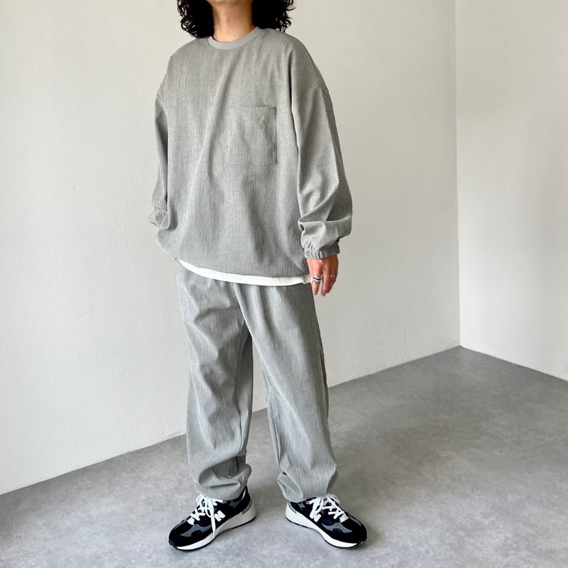 premium slab pants / gray（プレミアムスラブパンツ / グレー