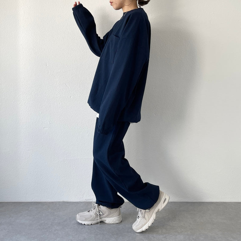 premium slab pants / navy（プレミアムスラブパンツ / ネイビー