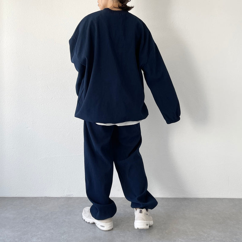 premium slab pants / navy（プレミアムスラブパンツ / ネイビー