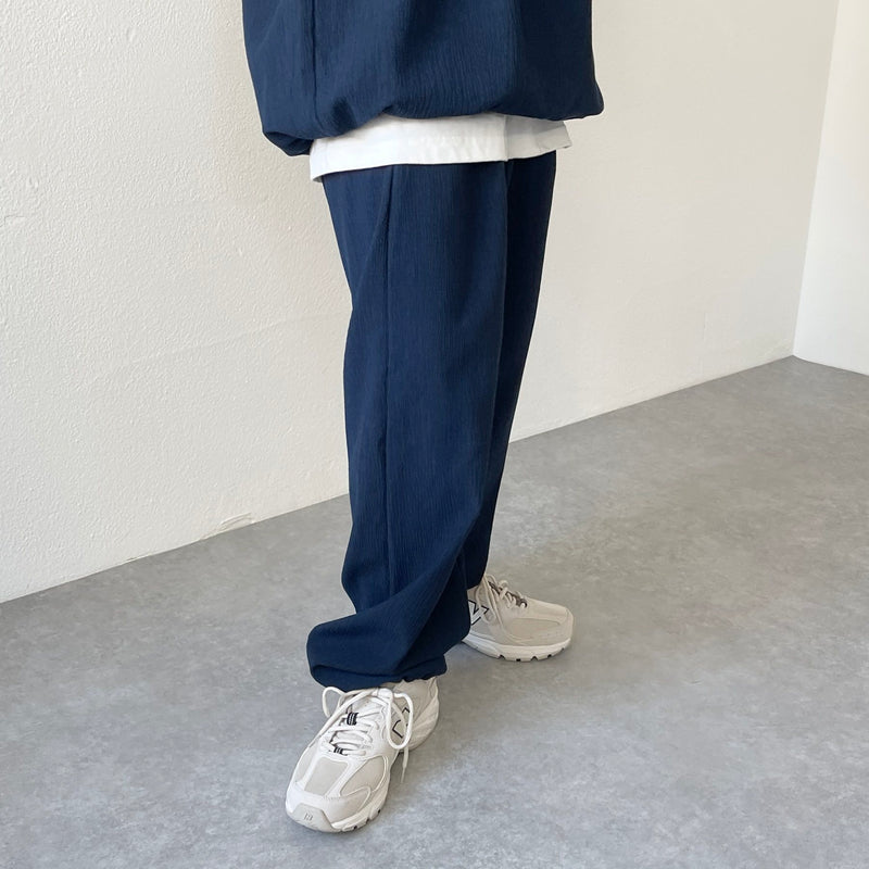 premium slab pants / navy（プレミアムスラブパンツ / ネイビー