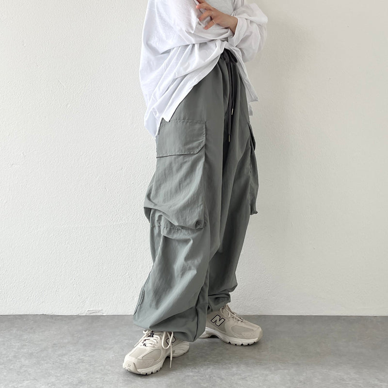 super loose silhouette cargo pants / gray | natto | ナット 公式