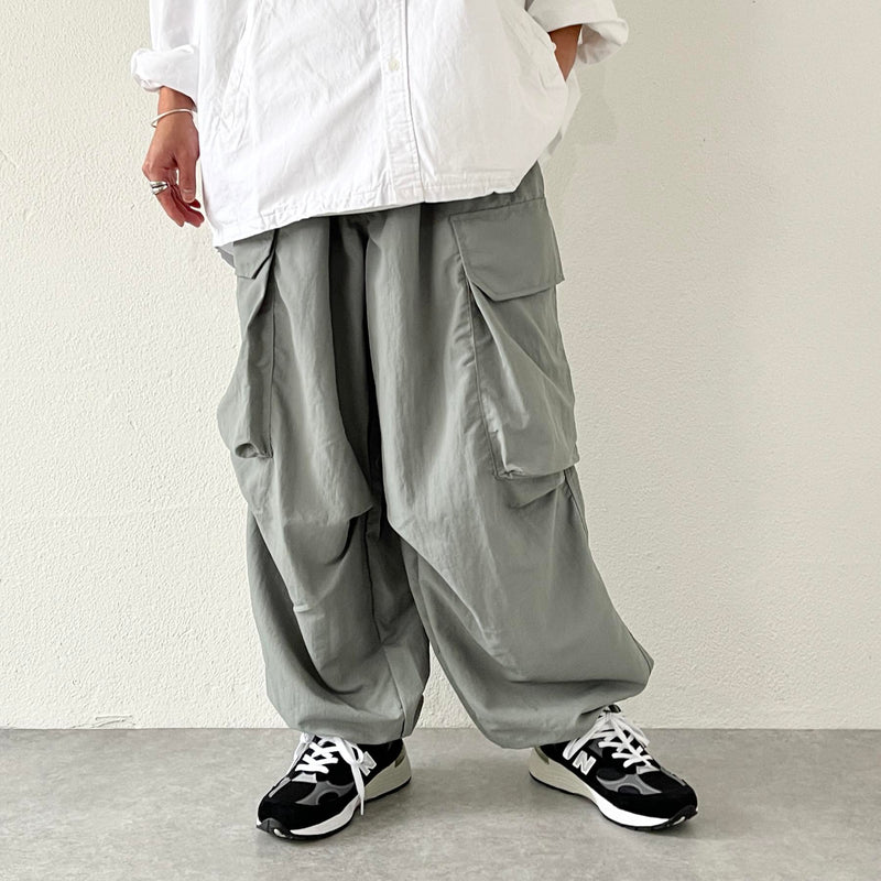 super loose silhouette cargo pants / gray | natto | ナット 公式