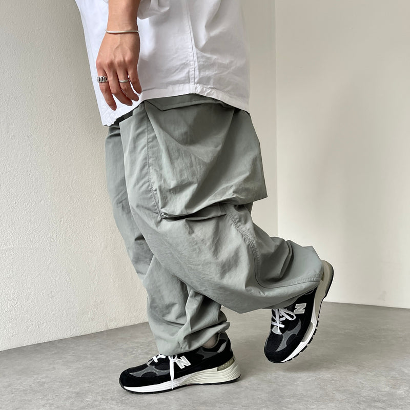 super loose silhouette cargo pants / gray | natto | ナット 公式