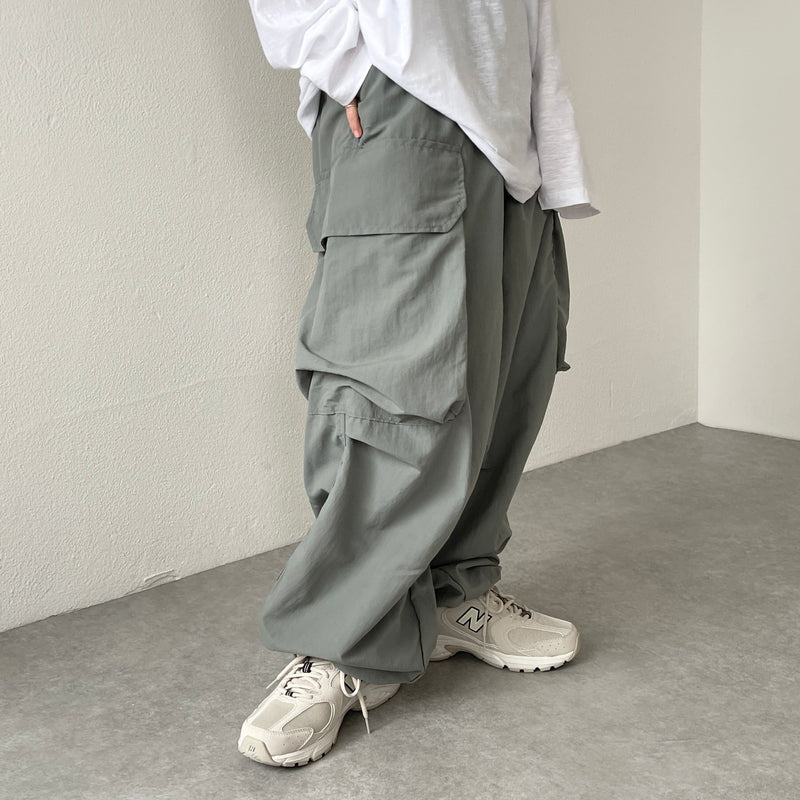 super loose silhouette cargo pants / gray | natto | ナット 公式