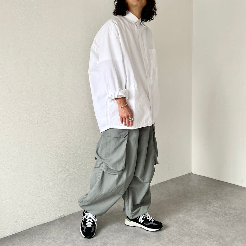 super loose silhouette cargo pants / gray | natto | ナット