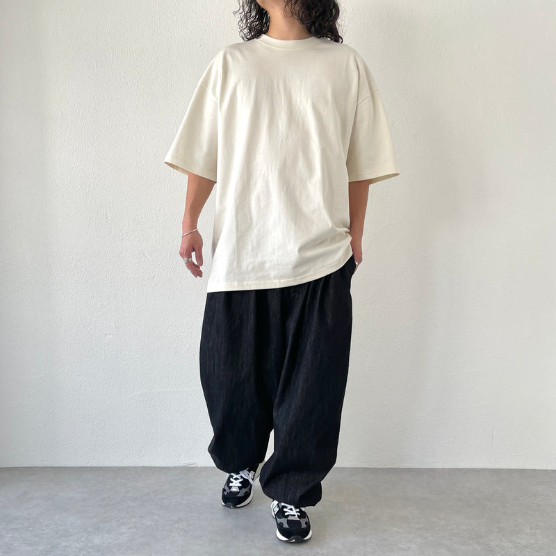 balloon jogger denim pants / black（バルーンジョガーデニム