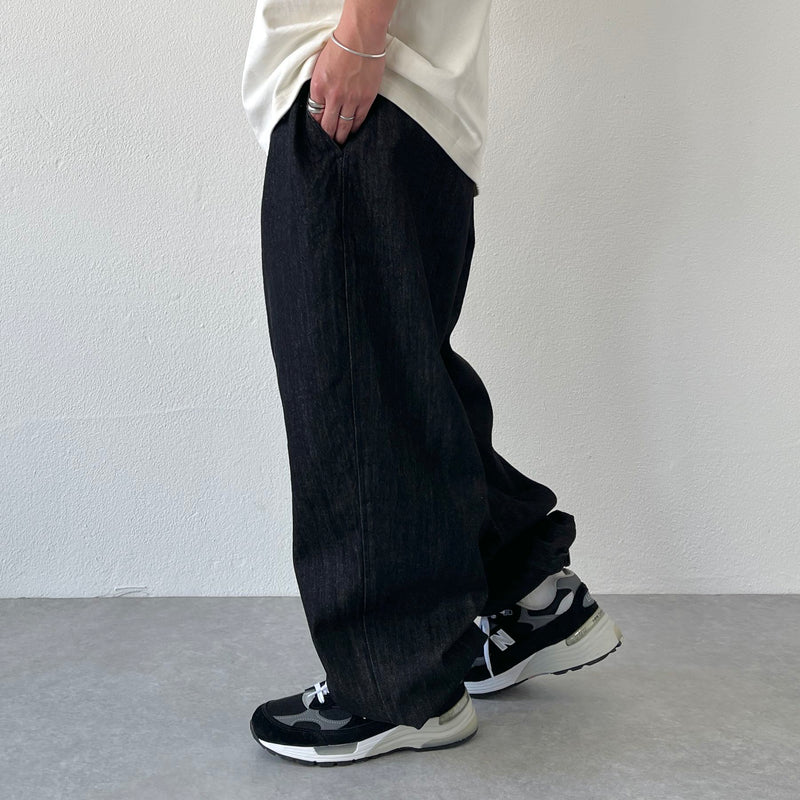 専用中natto バルーンパンツ balloon jogger denim pants / indigo（バルーンジョガーデニム
