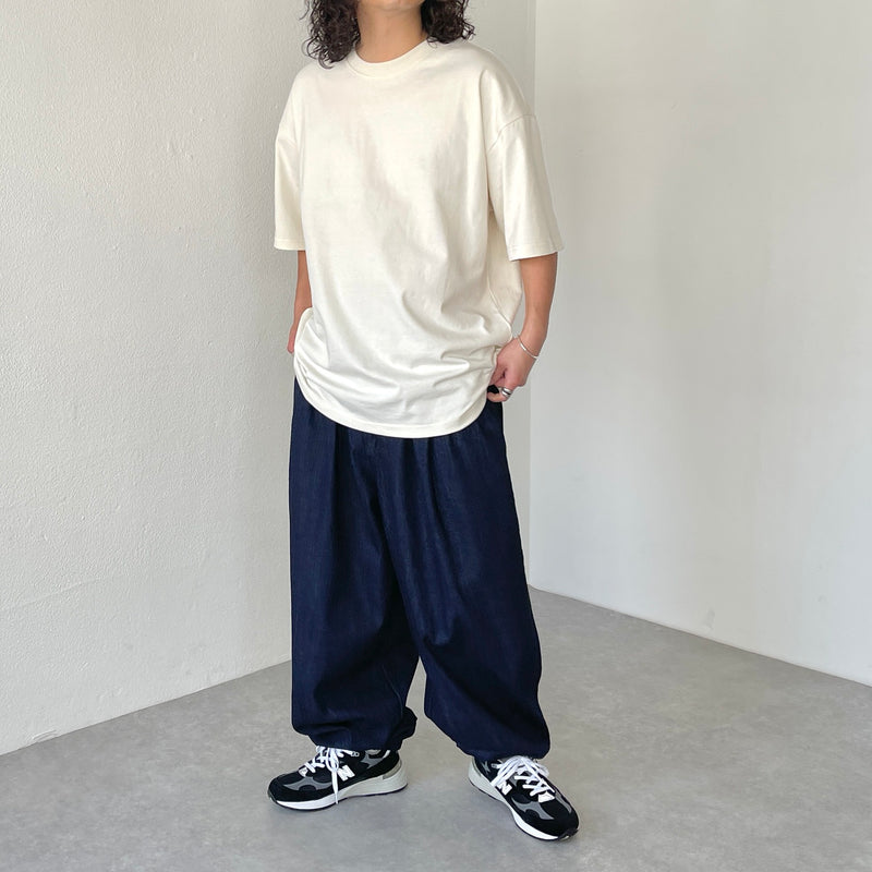 balloon jogger denim pants / indigo（バルーンジョガーデニムパンツ