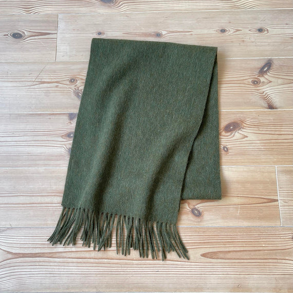 wool muffler / olive