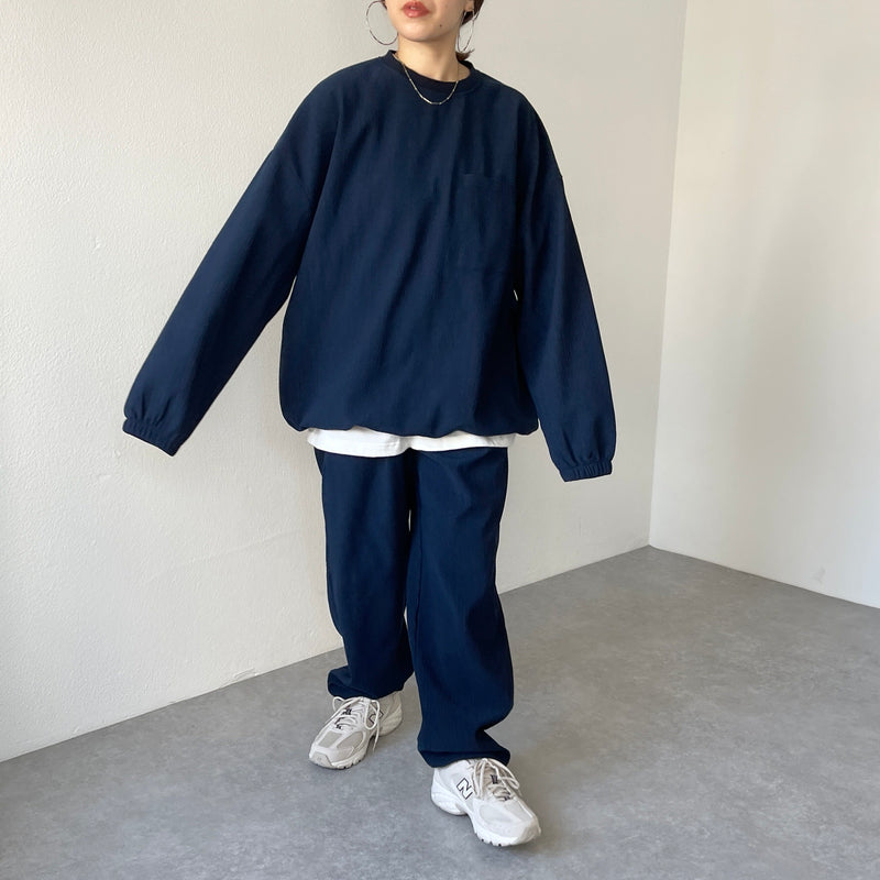 premium slab set up / navy（プレミアム スラブ セットアップ