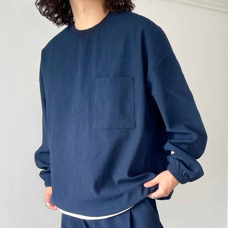 premium slab set up / navy（プレミアム スラブ セットアップ / ネイビー） | natto | ナット  公式オンラインショップ