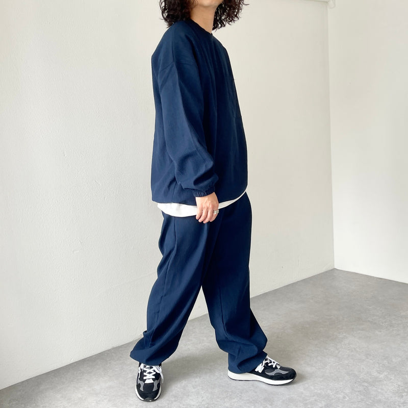 premium slab set up / navy（プレミアム スラブ セットアップ