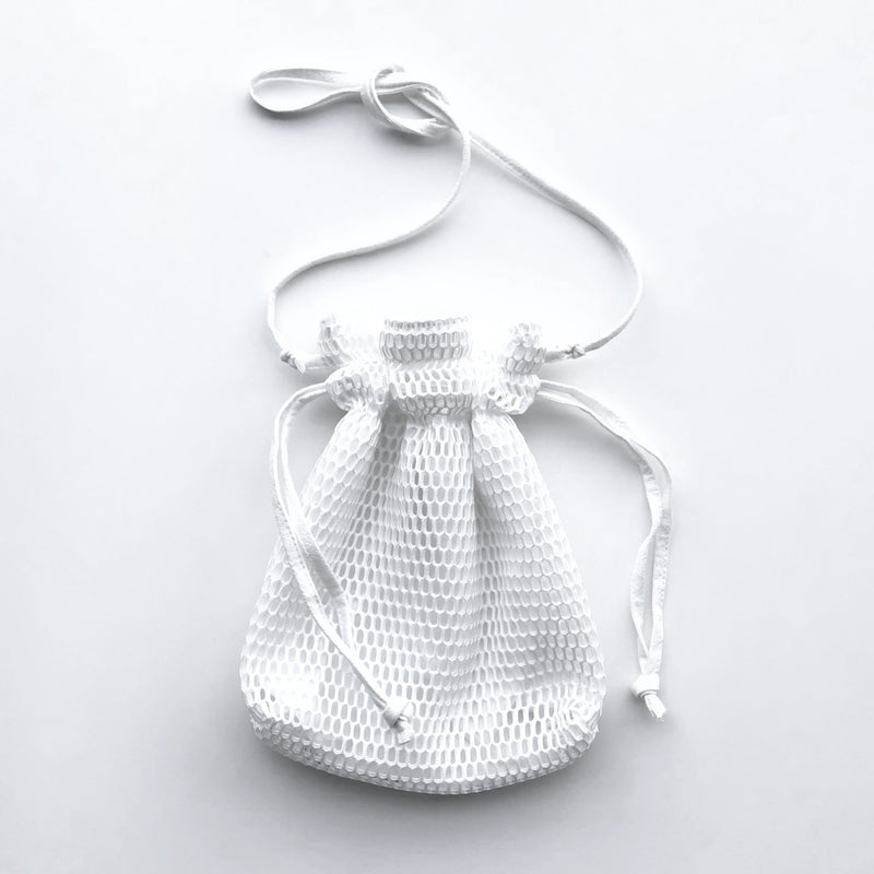 【SAMPLE】mesh shoulder pouch / whiteディティール画像